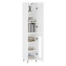 vidaXL Skříň highboard bílá s vysokým leskem 34,5x34x180 cm kompozit