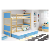 Dětská patrová postel s výsuvnou postelí RICO 160x80 cm