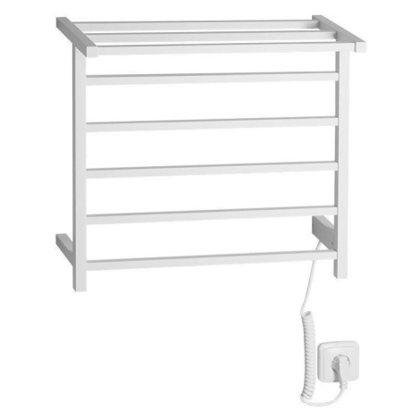 SAPHO - ELZOR elektrický sušák ručníků 500x470 60 W, bílá mat EB500