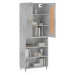 vidaXL Skříň highboard betonově šedá 69,5x34x180 cm kompozitní dřevo