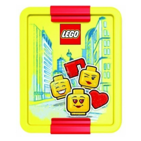 LEGO® ICONIC Girl box na svačinu - žlutá / červená