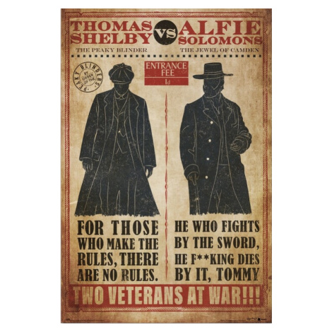 Plakát, Obraz - Peaky Blinders - Thomas vs Alfie, 61x91.5 cm