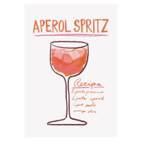 Ilustrace Aperol Spritz, Athene Fritsch, 26.7 × 40 cm