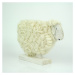 Velikonoční dekorace ovce z vlny bílá 25cm