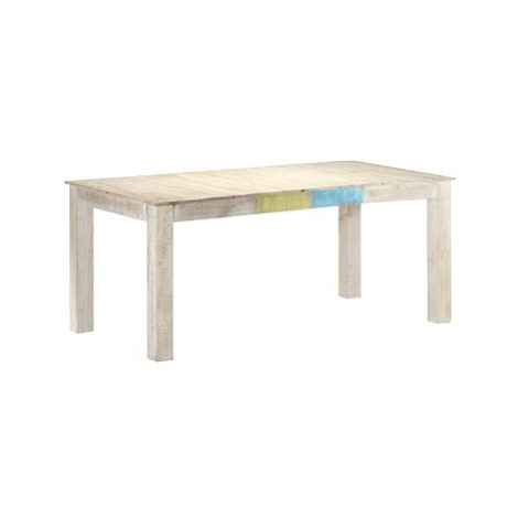 Jídelní stůl bílý 180x90x76 cm masivní mangovníkové dřevo 323558 SHUMEE