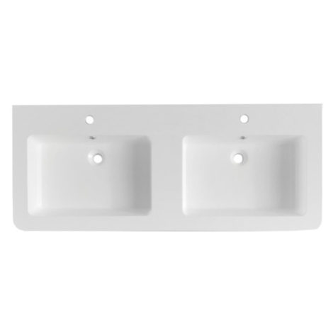 Nábytkové dvojumyvadlo Naturel Pavia 120x49 cm dva otvory pro baterii PA12049