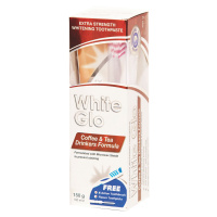 White Glo Coffee &Tea Drinkers Formula bělicí zubní pasta 150 g + kartáček