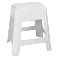 Aqualine Koupelnová stolička s úložným prostorem, bílá