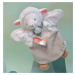 Plyšová ovečka na bábkové divadlo Lamb Green Hand Puppet Doudou et Compagnie sivá 25 cm od 0 mes