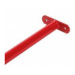 Ocelová tyč "hrazda" červená, šíře 125 cm