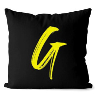 Impar písmeno G, barva iniciály žlutá