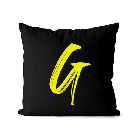 Impar písmeno G, barva iniciály žlutá