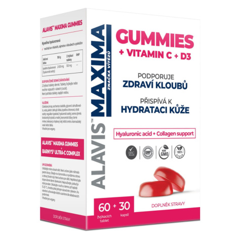 Alavis Maxima Gummies Vitamin C + D3 60 žvýkacích tablet + 30 kapslí