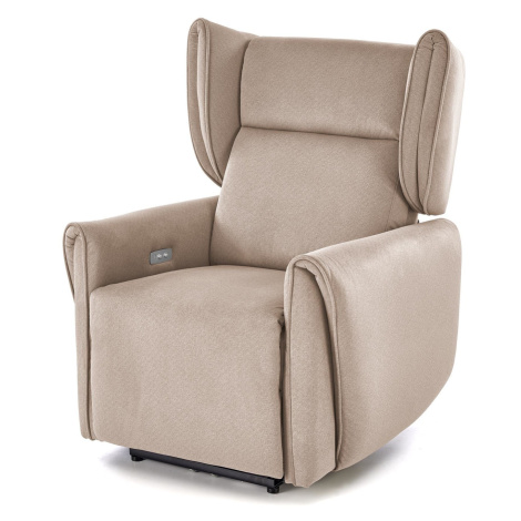 HALMAR Čalouněné polohovatelné křeslo GELATO béžové