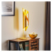 Knikerboker Stolní lampa Knikerboker Hué s plátkovým zlatem, výška 70 cm