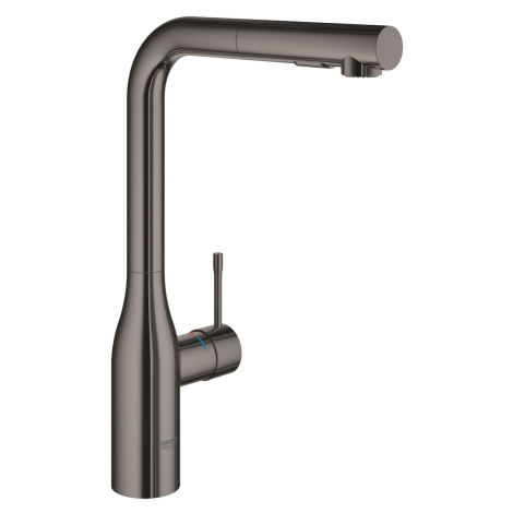 Dřezová baterie Grohe Essence New s vytahovací sprškou Hard Graphite 30270A00