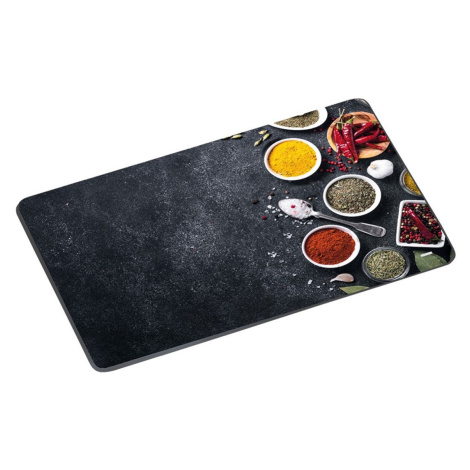 Kesper Skleněné krájecí prkénko SPICES 29,5x19 cm černé
