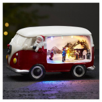 STAR TRADING Dekorativní světlo Merryville s LED vánoční bus
