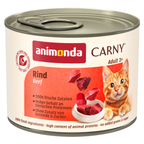 Animonda Carny Adult 12 x 200 g - Krůtí, kuřecí & krevety