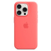 Apple silikonový kryt s MagSafe na iPhone 15 Pro světle melounový