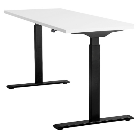Topstar Psací stůl s elektrickým přestavováním výšky, š x h 1200 x 800 mm, deska bílá, podstavec