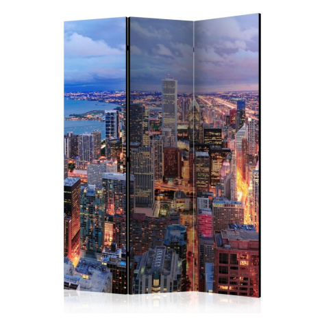 Paraván Illuminated Chicago Dekorhome 225x172 cm (5-dílný)