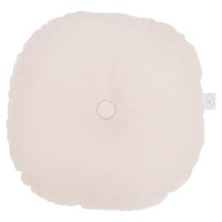 Cotton & Sweets Kulatý polštář s knoflíkem pudrově růžová 40 cm