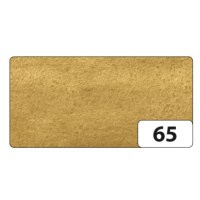 Hedvábný papír 50 × 70 cm, 20 g, 26 listů - barva zlatá