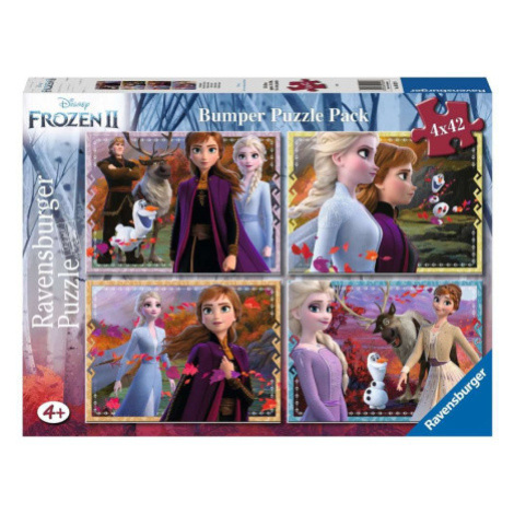 RAVENSBURGER Puzzle Ledové království 2: Osud čeká 4x42 dílků 131588