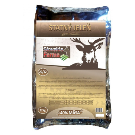 Hypoalergenní Granule SlovakiaFarma Statný jelen - 12 kg Slovakia Farma