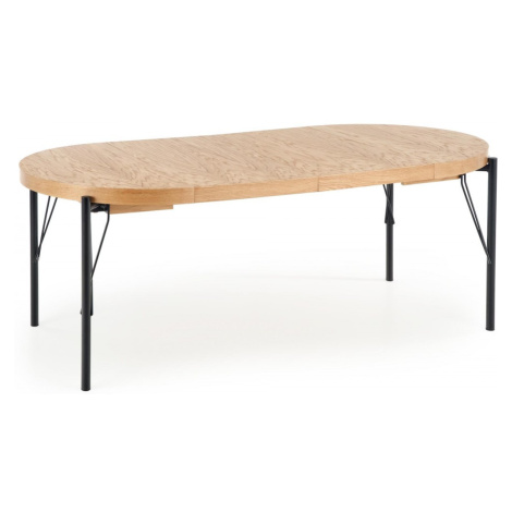 HALMAR Jídelní rozkládací stůl Fero 100/300 cm dub přírodní/černý