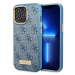 Kryt Guess GUHMP14LU4GPRB iPhone 14 Pro 6.1" blue hard case 4G Logo Plate MagSafe (GUHMP14LU4GPR