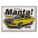 Plechová cedule Opel - Manta GT/E, (40 x 30 cm)