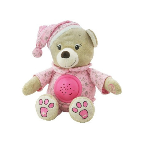 Baby Mix Plyšový medvídek s projektorem růžový