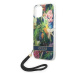 Guess GUOHCP14SHFLSB hard silikonové pouzdro iPhone 14 6.1" blue Flower Strap