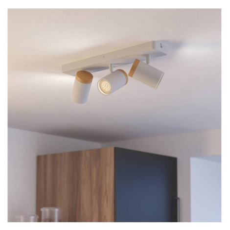 Eglo 300004 - Koupelnové bodové svítidlo CONSUMA 3xGU10/3W/230V IP44 bílá/béžová 300004