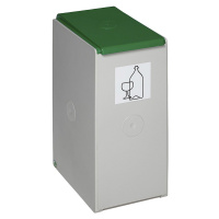 VAR Plastová nádoba na tříděný odpad, samostatná nádoba o objemu 40 l, zelená
