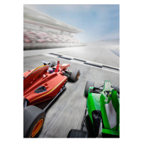 Fotografie Red open-wheel single-seater racing car Car, Jon Feingersh, 30 × 40 cm