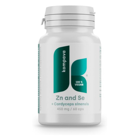 Kompava Zn + Se + Cordyceps sinensis 450 mg 60 kapslí