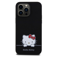 Zadní kryt Hello Kitty Liquid Silicone Daydreaming Logo pro Apple iPhone 15 Pro Max, black