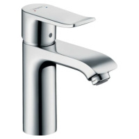 Umyvadlová baterie Hansgrohe Metris pro beztlakové ohřívače, s clic-clacem, chrom 31074000