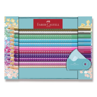 Pastelky Faber-Castell Sparkle s ořezávátkem - 20 barev