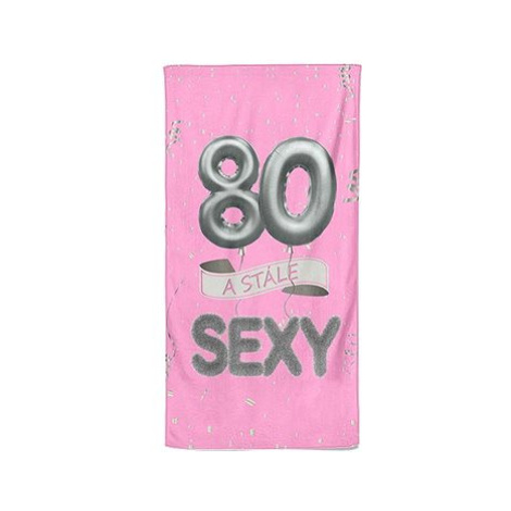 IMPAR Osuška Stále sexy – růžová - 80 let