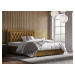 Eka Čalouněná postel Mona - Kronos 180x200 cm Barva látky: Azurová (13), Úložný prostor: S dřevě