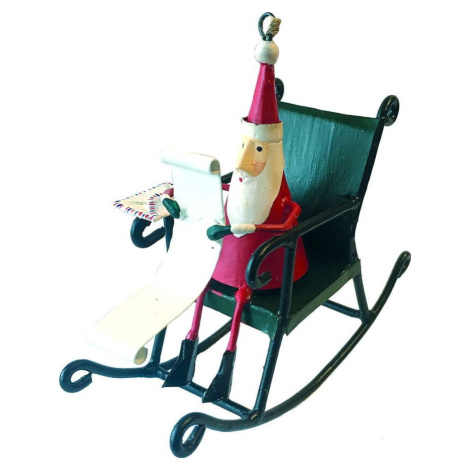 Vánoční závěsná ozdoba G-Bork Santa in Rocking Chair