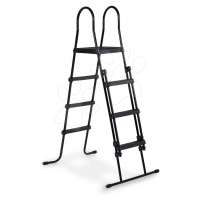 Schody k bazénu pool ladder Exit Toys pro výšku 108–122 cm kovový rám protiskluzové černé