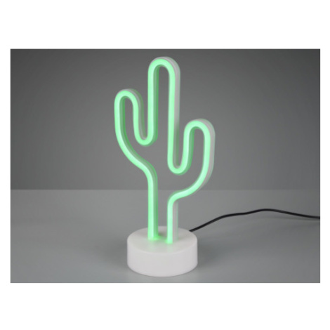 Stolní LED lampa Kaktus, bílá Asko