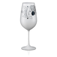 Crystalex sklenička na víno Panna Bílá 550 ml 1KS