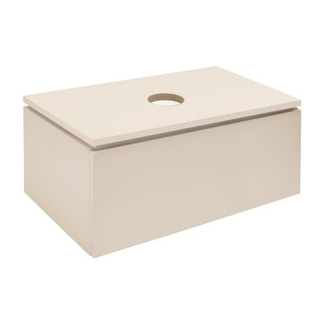 Koupelnová skříňka s krycí deskou SAT Feel 80x30x46 cm pískově béžová mat SATFEEL80BED