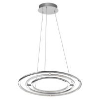 Nova Luce Jemné závěsné svítidlo Livorno poseté LED krystaly - pr. 600 x 1200 mm, 55 W, 3900 lm,